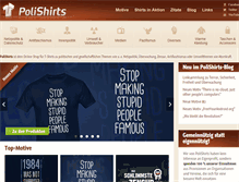 Tablet Screenshot of polishirts.de